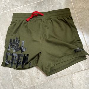 Green kill crew shorts, barely worn.